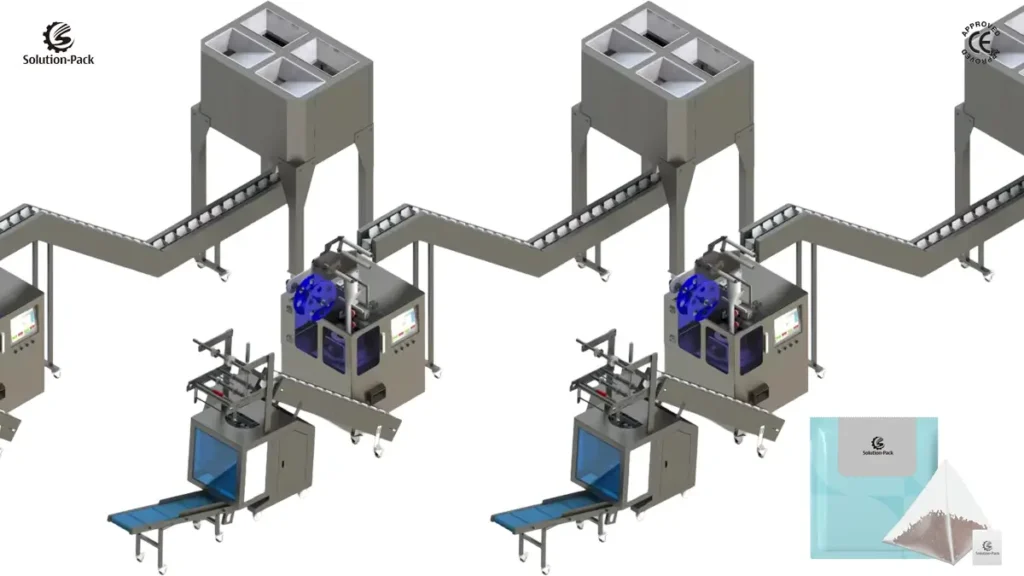 Economic Pyramid Teabag Packaging Machine | Model ATB-PD35S | Solution-Pack | Teabag Machine | Featured Machine Picture