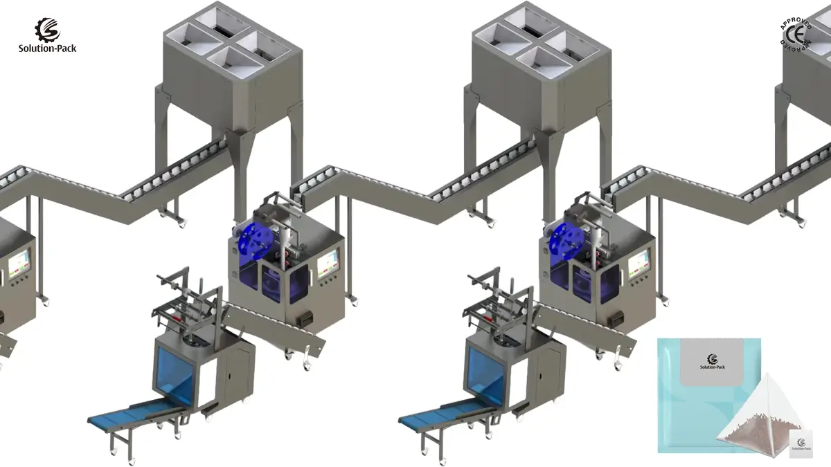 Economic Pyramid Teabag Packaging Machine | Model ATB-PD35S | Solution-Pack | Teabag Machine | Featured Machine Picture