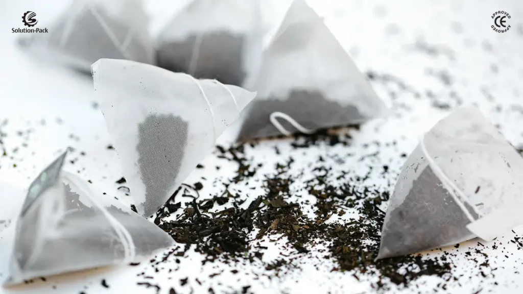 High-Speed Pyramid Teabag Packaging Machine | Model ATB-PD50 | Solution-Pack | Featured Teabag Samples