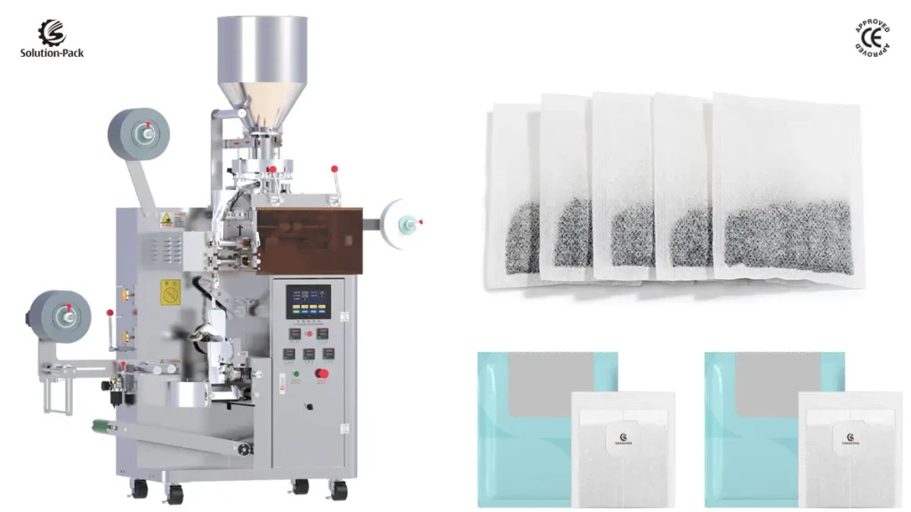 Economic Filter Paper Teabag Packaging Machine | Model ATB-S1 | Solution-Pack | Teabag Machine | Featured Machine Picture