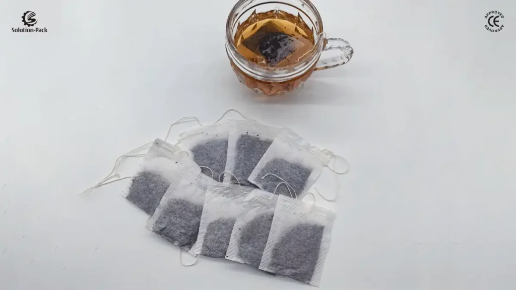 Economic Filter Paper Teabag Packaging Machine | Model ATB-S1 | Solution-Pack | Teabag Machine | Teabag with Thread