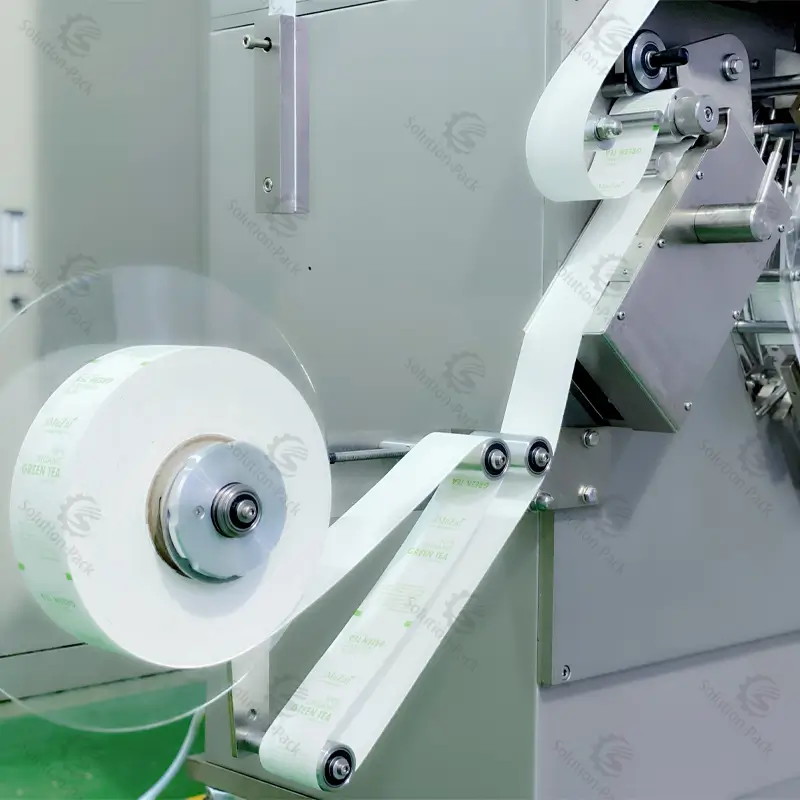Solution-Pack | High-Speed Paper-Wrapped Filter Teabag Packaging Machine | Left View