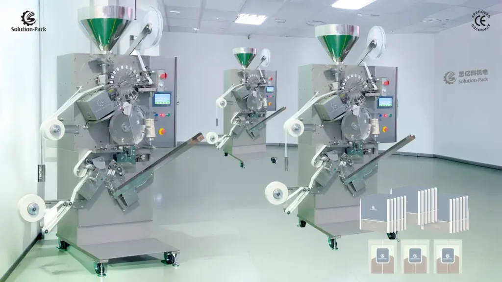Paper Enveloped Filter Paper Teabag Packaging Machine | Model ATB-S130N | Solution-Pack | Teabag Machine | Featured Machine Picture