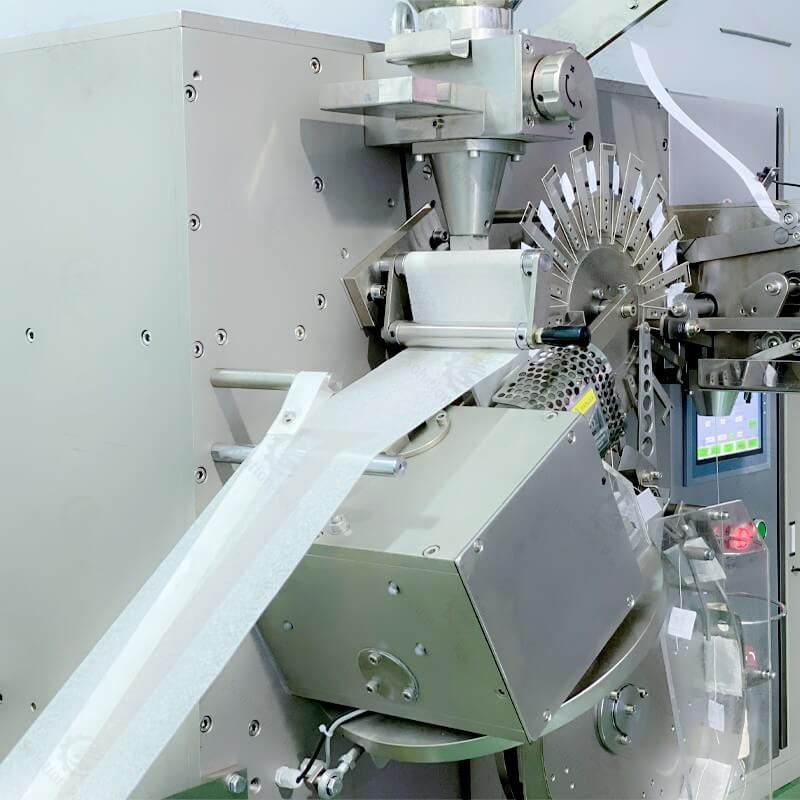 Solution-Pack | High-Speed Filter Paper Teabag Packaging Machine | Model ATB-S150 Left View