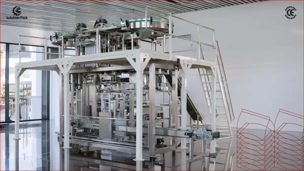 Model VSP-N5 Automatic Bag-in-Bag Seconday Packaging Machine Solution | Solution-Pack | Featured Machine Picture