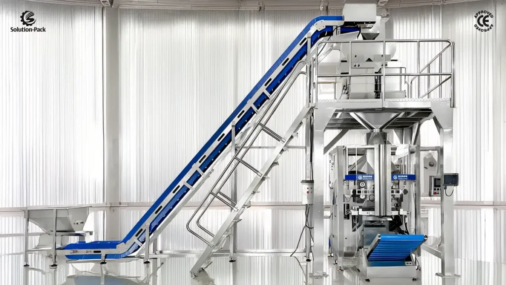 Model VSP520L Automatic Vertical Form-Fill-Seal Packaging Machine Unit | VFFS Packaging Machine | Solution-Pack | Featured Machine Picture