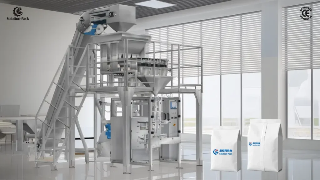 Model VSP520L Automatic Vertical Form-Fill-Seal Packaging Machine Unit | VFFS Packaging Machine | Solution-Pack | Featured Machine Picture