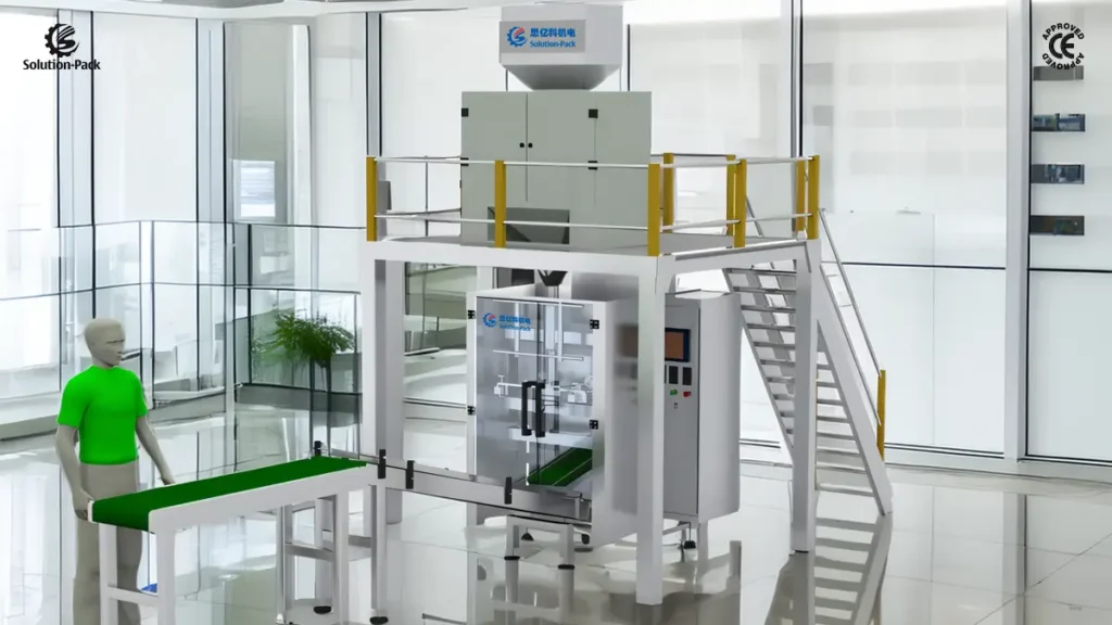 Model VSP520L Automatic Vertical Form-Fill-Seal Packaging Machine Unit | VFFS Packaging Machine | Solution-Pack | Featured Machine Picture