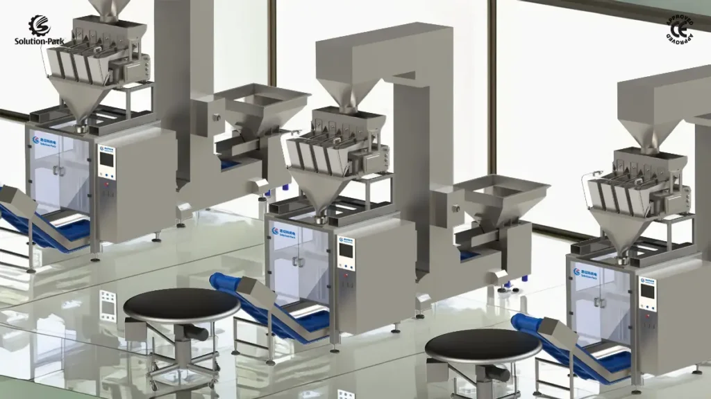Model VSP520L Automatic Vertical Form-Fill-Seal Packaging Machine Unit | VFFS Packaging Machine | Solution-Pack | Featured Machine Picture