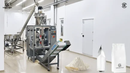 Model VSP630P Automatic Powder Vertical Packaging Machine | VFFS Vertical Form-Fill-Seal Packing Machine | Solution-Pack | Featured Machine Picture