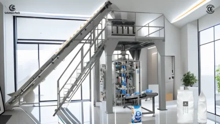 Model VSP780L Automatic Vertical Packaging Machine | Solution-Pack | Vertical Form-Fill-Seal Machine | Featured Machine Picture