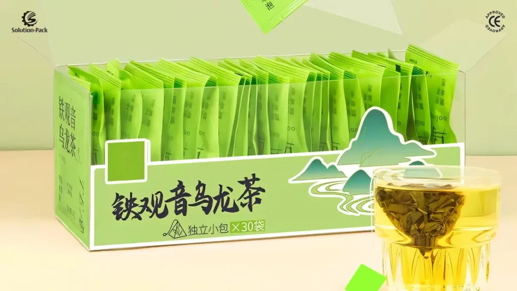 Premium Automatic Pyramid Teabag Packaging Machine | Solution-Pack | Teabag Machine | Featured Teabag Pictures