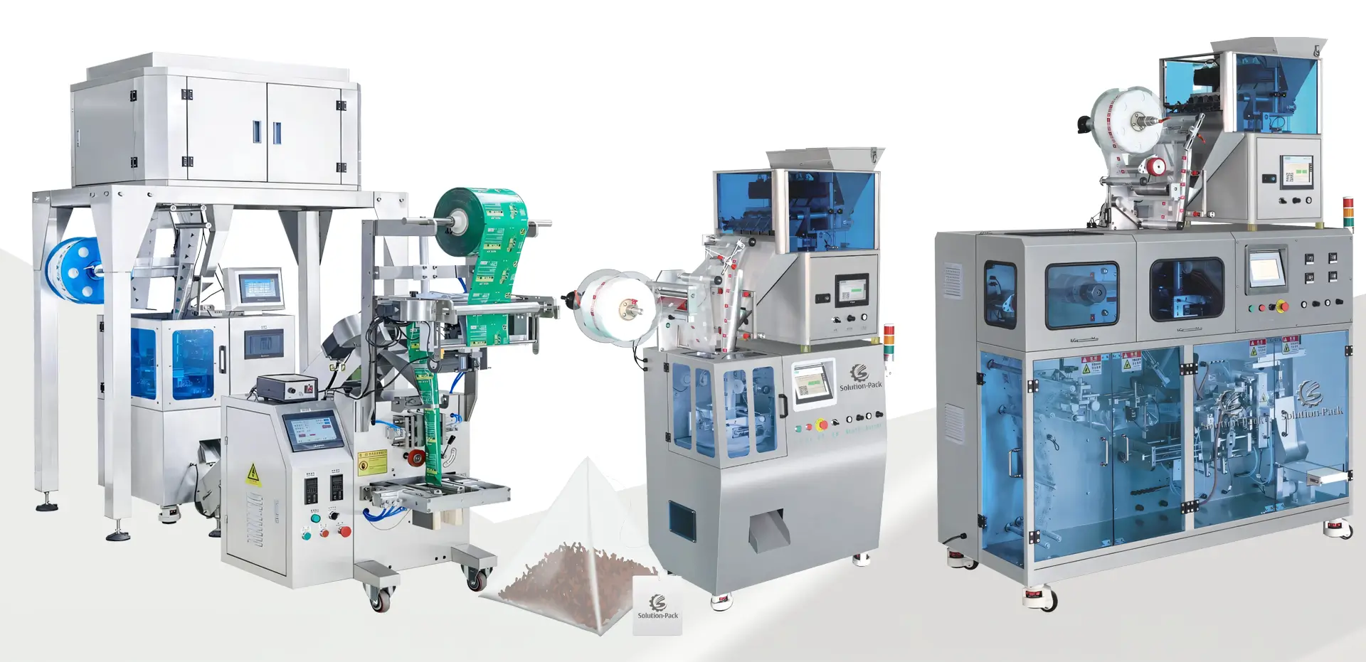 Premium Automatic Pyramid Teabag Packaging Machine | Solution-Pack | Teabag Machine | Heading Banner Picture