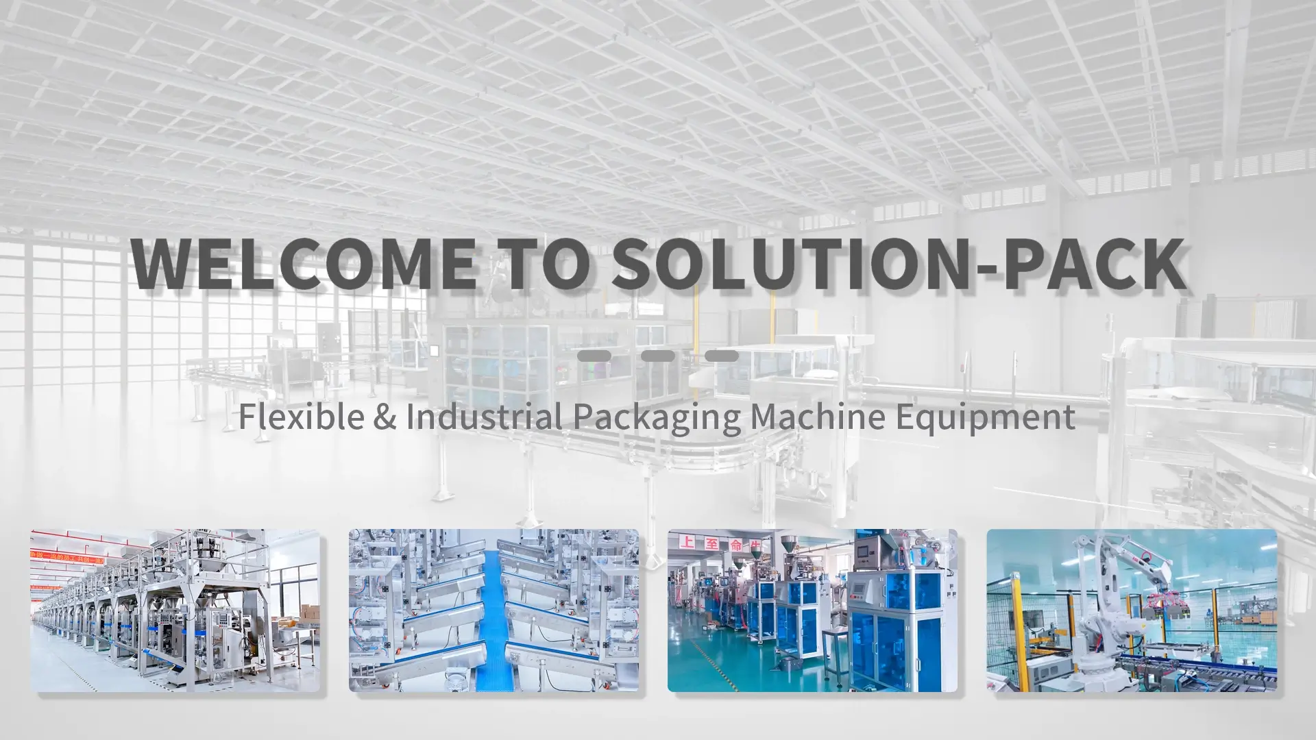 SOLUTION-PACK PACKAGING MACHINE EQUIPMENT PRODUCT CENTER HEADING BANNER PICTURE