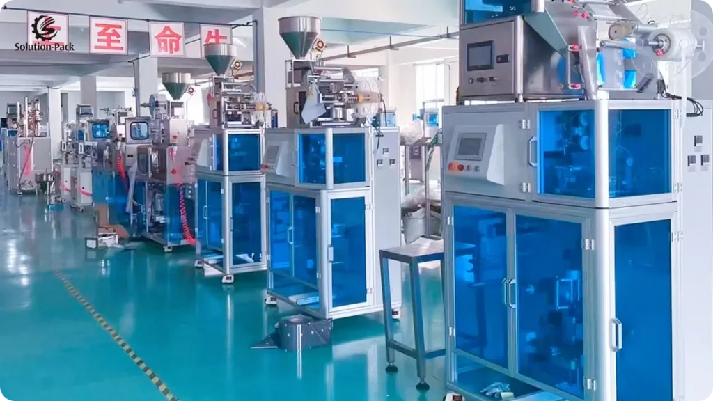 SOLUTION-PACK PRODUCT CENTER TEABAG PACKAGING MACHINE MANUFACTURING SITE PICTURE