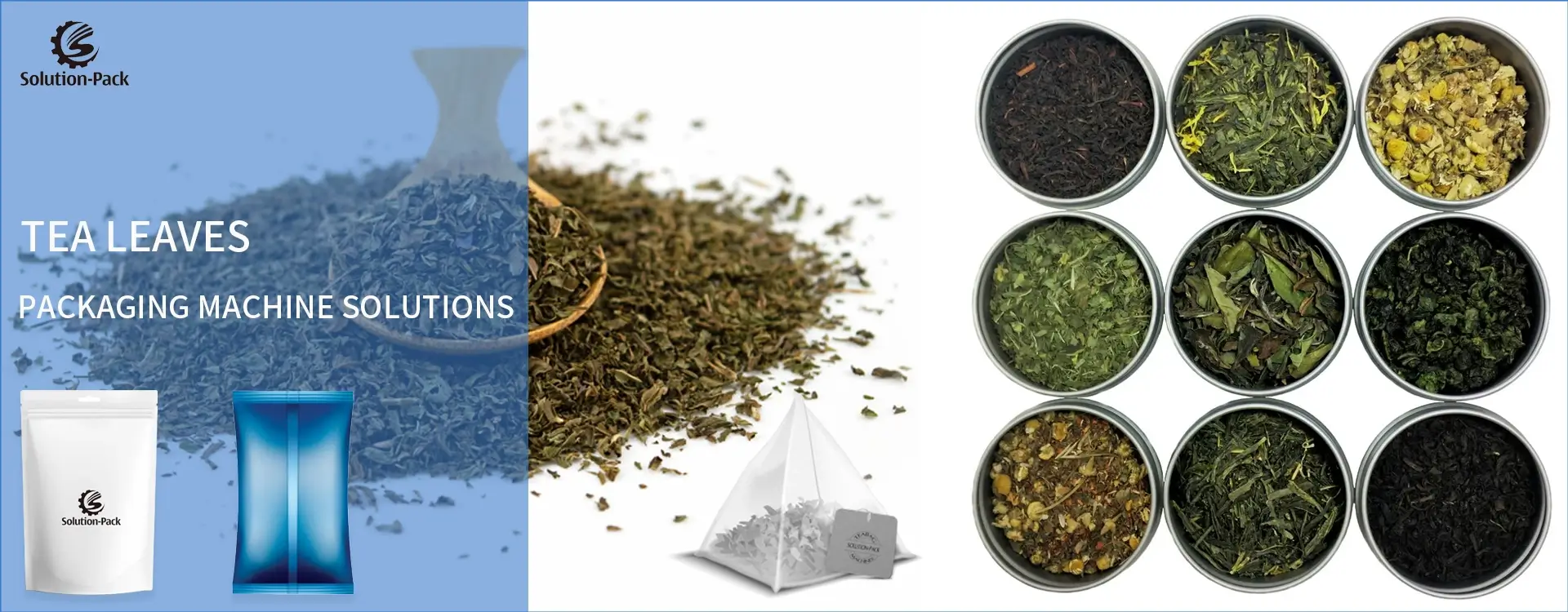 (Solution-Pack) Tea Leaves Automatic Packaging Machine Solutions Heading Banner Picture
