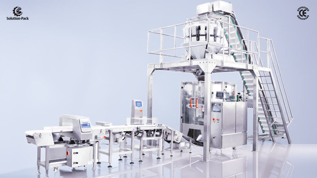 Model VSP520M Automatic Vertical Form Fill Seal Packaging Machine | Solution-Pack | Featured Machine Picture