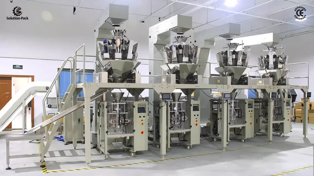 Model VSP520M Automatic Vertical Form Fill Seal Packaging Machine | Solution-Pack | Featured Machine Picture